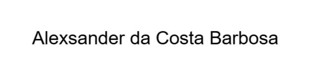 Alexsander da Costa Barbosa